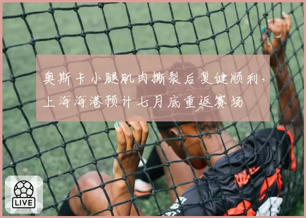 奥斯卡小腿肌肉撕裂后复健顺利，上海海港预计七月底重返赛场